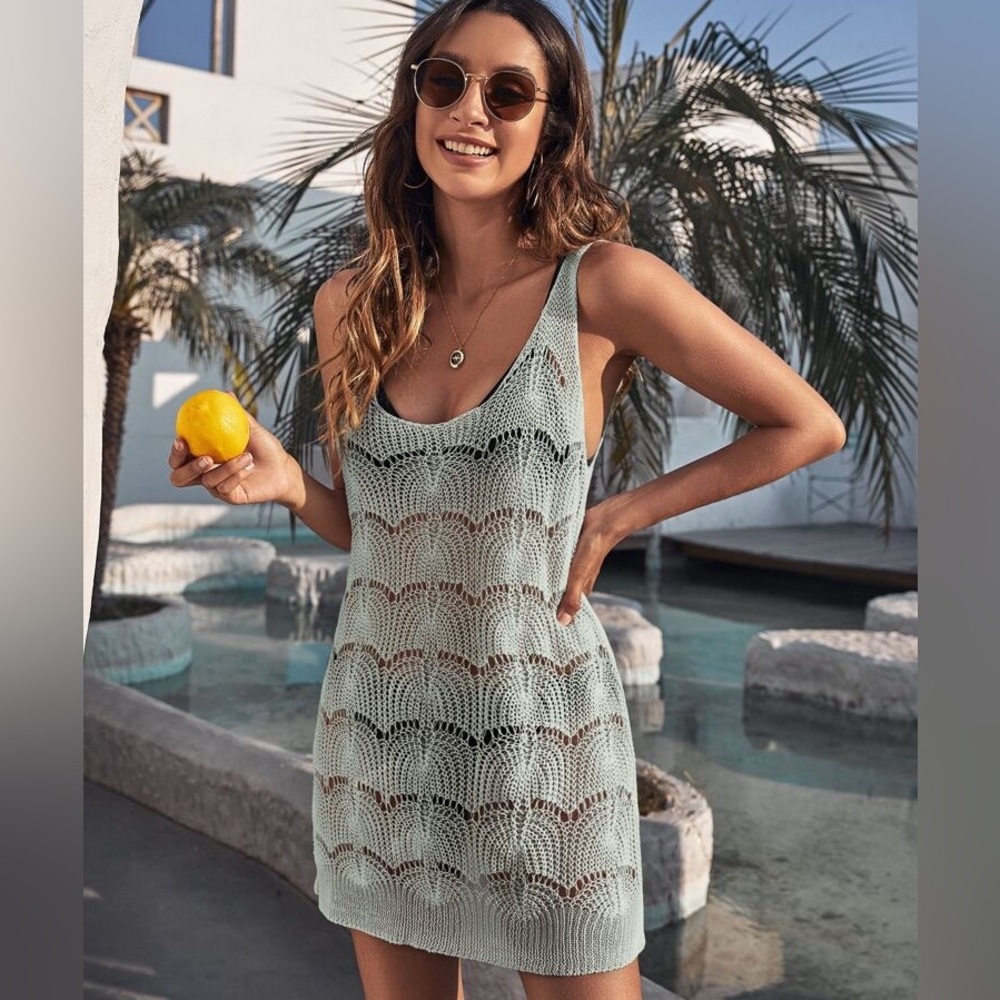 Women Swimsuits Cover Ups Crochet Bathing Suit Bikini Coverup Beach Swimwear